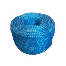 Factory price twisted rope blue PP split film rope in 6-14mm